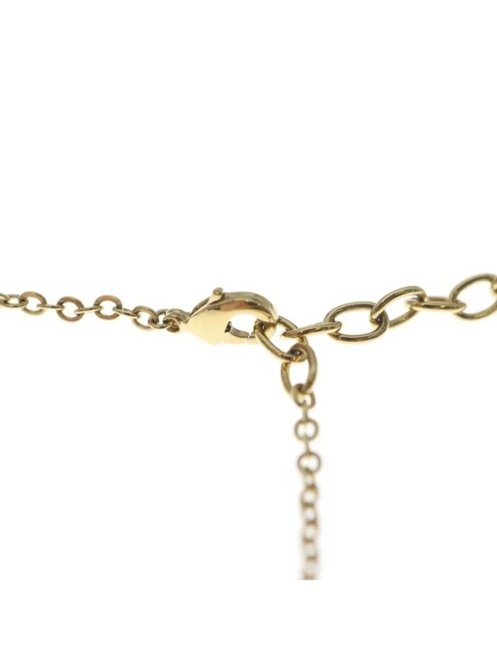Miu Miu Logo Pearl Bracelet Gold